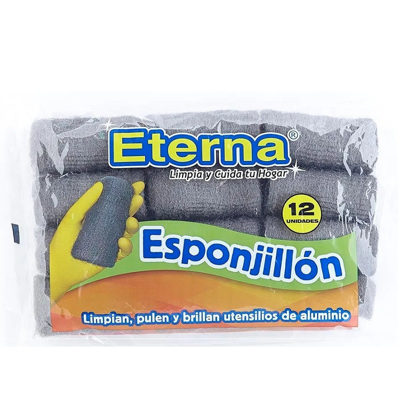 Esponjilla brillo Paquete x 12 unidades (esponjillón)