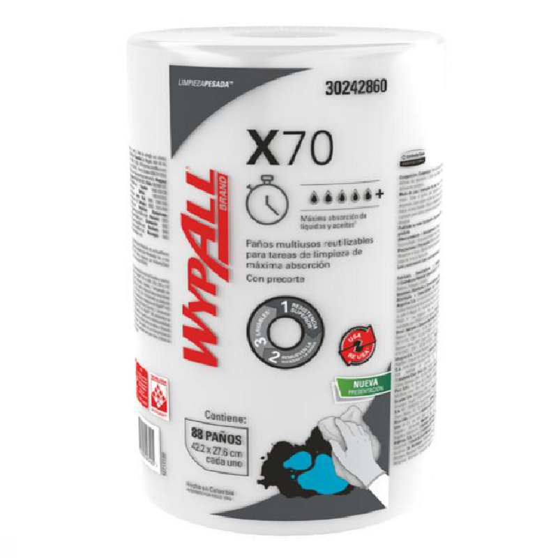 Paños de Limpieza Wypall X70 rollo