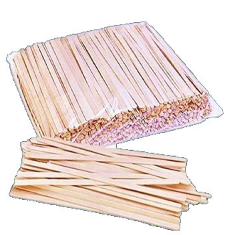 Mezcladores en madera 11 cm. Paquete x 500 uds