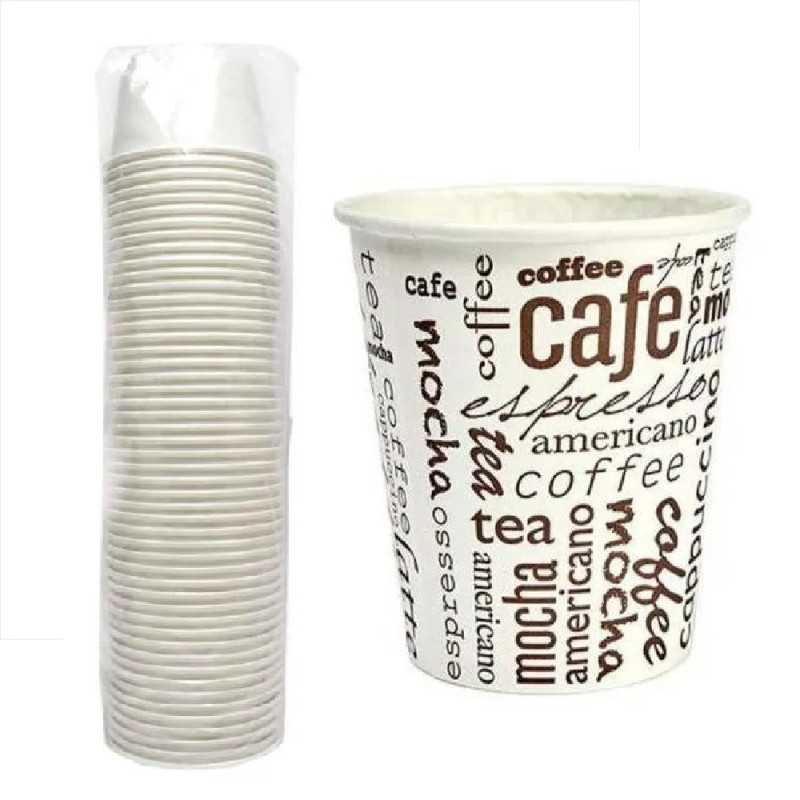 Vaso de cartón 4 onzas paquete x 50 unidades