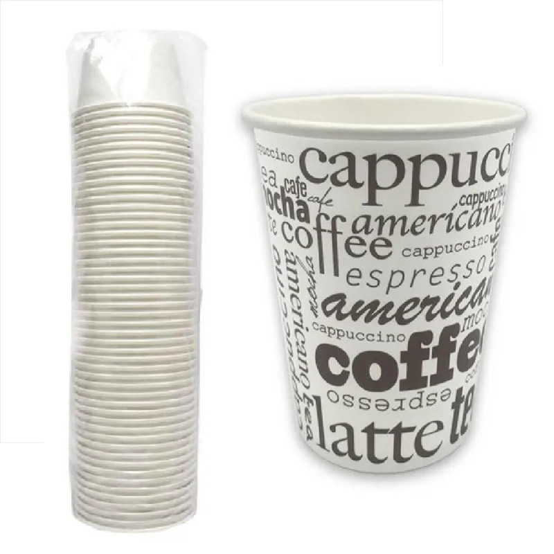 Vaso de cartón 6 onzas paquete x 50 unidades