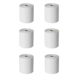 Rollo registradora térmico 80 mm x 60 mts 55 gr x 6 unidades